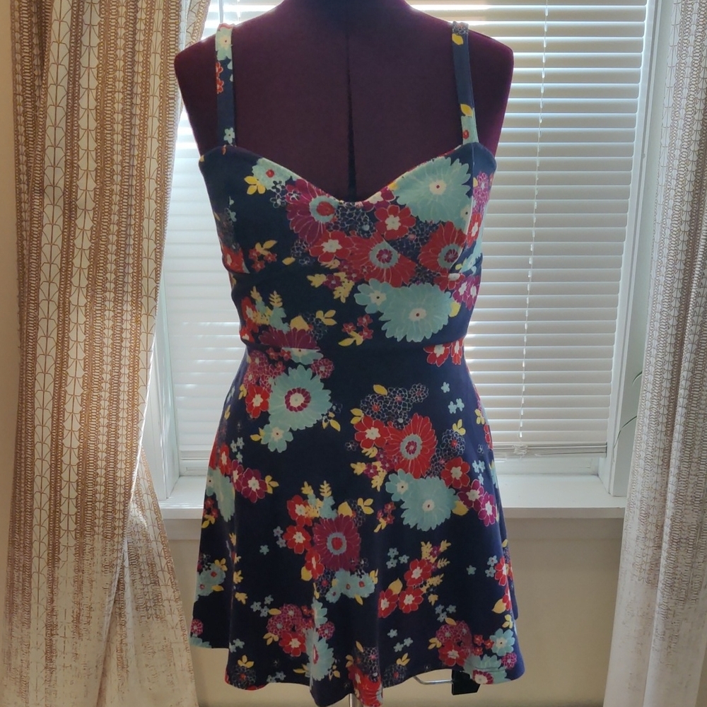 Modcloth Vibrant Floral Dress